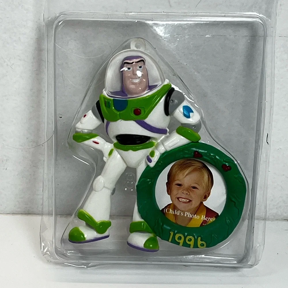 Disney Toy‎ Story Buzz Lightyear Photo Frame Christmas Ornament Wreath 1996 New